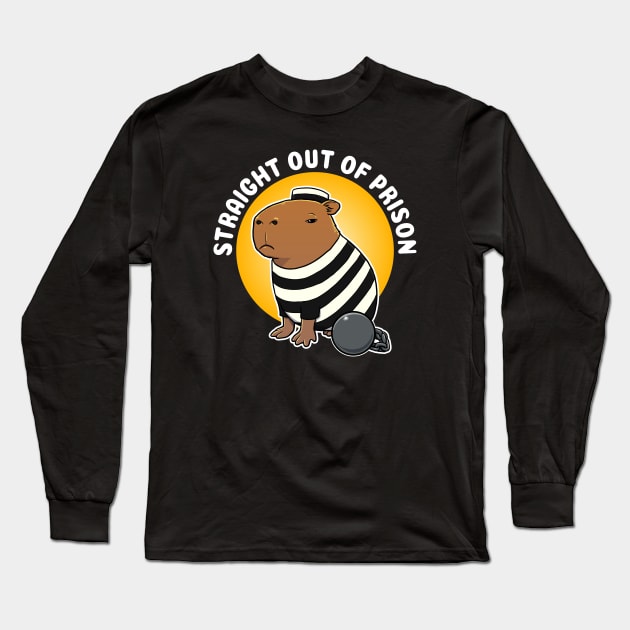 Straight out of prison Capybara Jail Long Sleeve T-Shirt by capydays